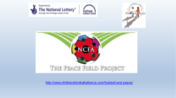 pfp project managers outline - National Children`s Football Alliance