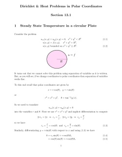 Heat Equation in a Disk