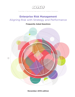 Enterprise Risk Management Aligning Risk with Strategy