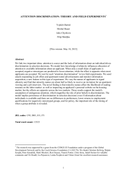 attention discrimination: theory and field experiments