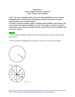 Statistics and Prob Formative