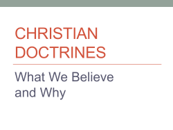 God - Incommunicable Attributes Part 2