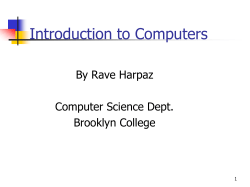 Introduction to Computers