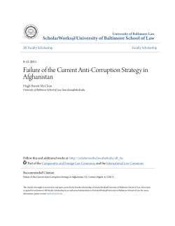 Failure of the Current Anti-Corruption Strategy in