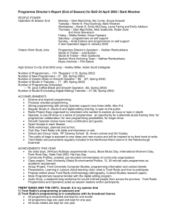 programming and events year in review