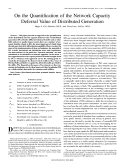 On the Quantification of the Network Capacity Deferral Value of