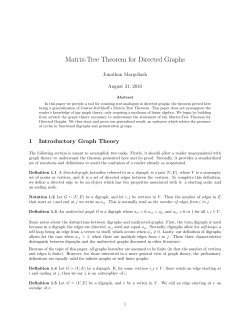 Matrix-Tree Theorem for Directed Graphs