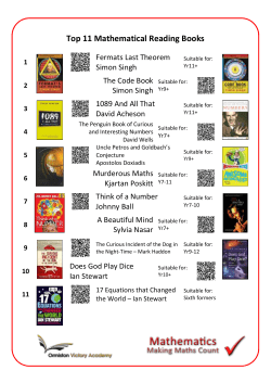 Great Mathematics Reading Books