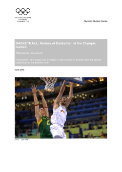 BASKETBALL: History of Basketball at the Olympic Games