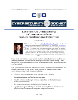 law firms and cybersecurity: a comprehensive guide for law firm