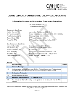 agenda - West London CCG