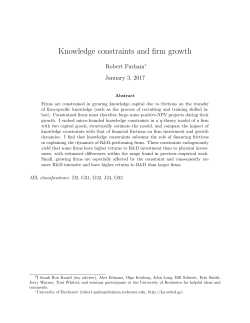 Knowledge constraints and firm growth