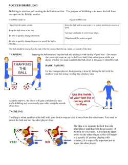 soccer dribbling