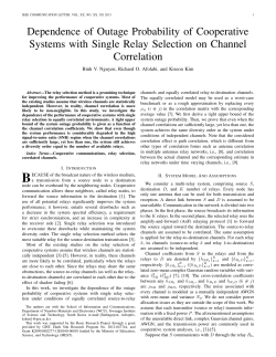 Dependence of Outage Probability of Cooperative Systems with