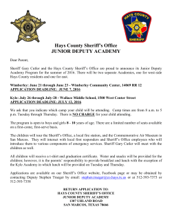 junior deputy academy