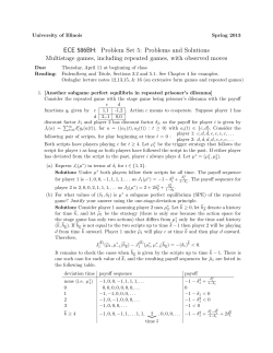 ECE 586BH: Problem Set 5: Problems and Solutions Multistage