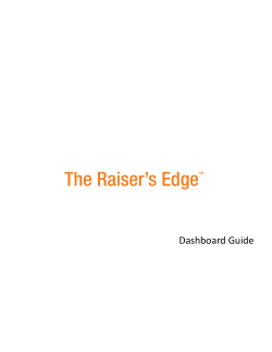 Blackbaud The Raiser`s Edge Dashboard Guide