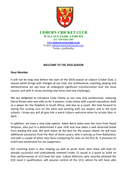 LCC template - Lisburn Cricket Club