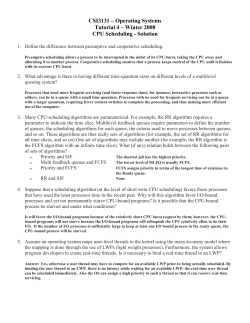CSI3131 &ndash; Operating Systems
