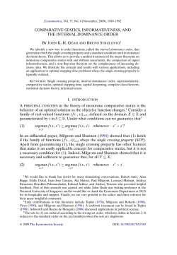 Comparative Statics, Informativeness, and the Interval Dominance