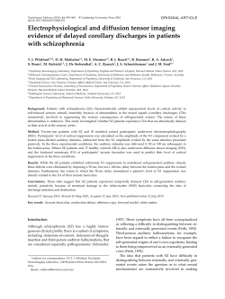 Electrophysiological and diffusion tensor imaging