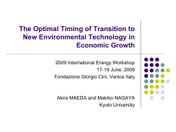 presentation - International Energy Workshop