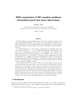 AND-compression of NP-complete problems