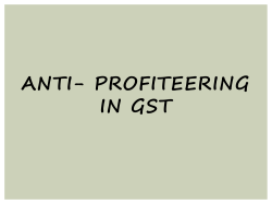 anti- profiteering in gst