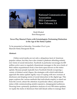 Heidi Khaled Brett Bumgarner Never Play Musical Chairs with