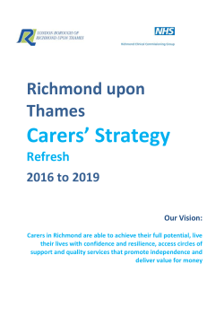 5. The National Carers` Strategy