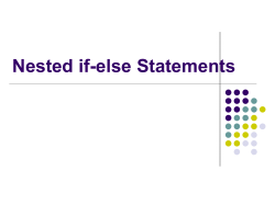 Nested if-else Statements and flow charts