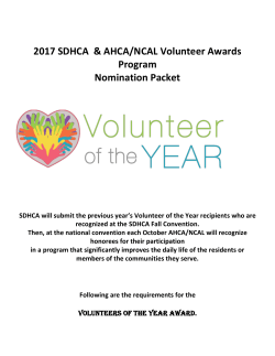 2017 Volunteer of the Year Nomination Form Combined Adult