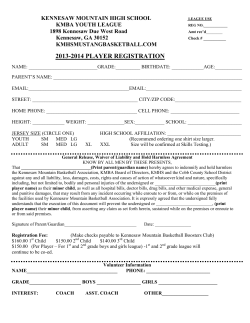 kennesaw mountain youth basketball association league use