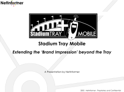 For Stadium Tray - ADVERTAINMENT STUDIOS