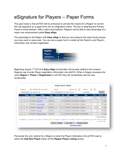 eSignature for Players &ndash; Paper Forms