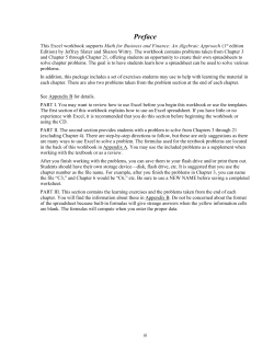 Overview Of Excel
