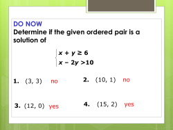 3.4: Linear Programming