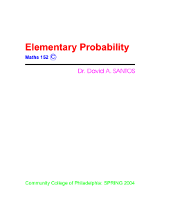 elementary probability notes