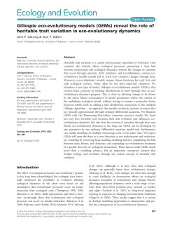 evolutionary models (GEMs)
