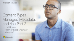 Content Types, Managed Metadata, and You Part 2