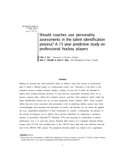 Should Coaches Use Personality Assessments in the Talent
