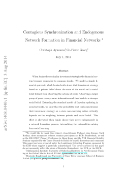 Contagious Synchronization and Endogenous Network