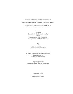 EXAMINATION OF NORTH DAKOTA`S PRODUCTION, COST, AND