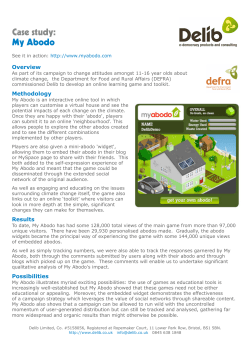 Department for Food and Rural Affairs (DEFRA): Online learning