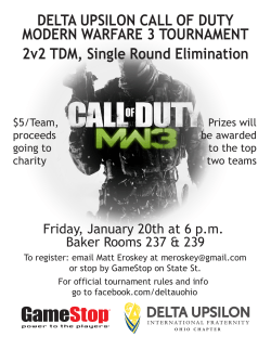 DELTA UPSILON CALL OF DUTY 2v2 TDM, Single Round
