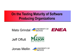 State-of-practice in software testing