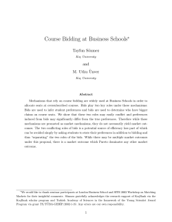 Course Bidding at Business Schools