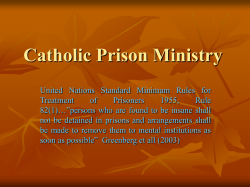Catholic Prison Ministry