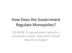 How Does the Government Regulate Monopolies?