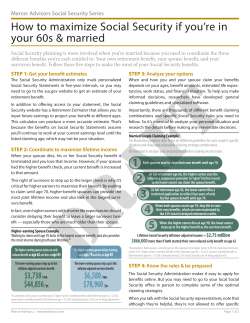 How to maximize Social Security if you`re in your